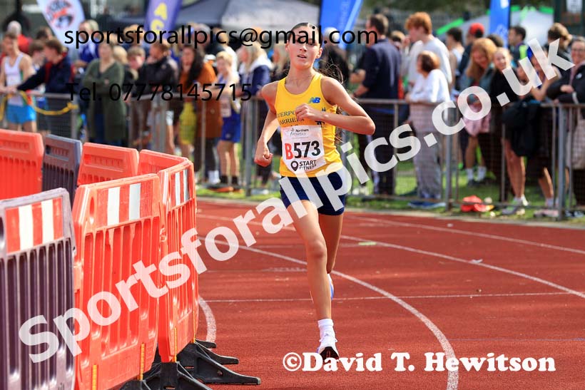 Girls Under-15s, 2024 Northern Mens 6 and Womens 4 and Youngsters Relays, Stanley Park, Blackpool.  Photo: David T. Hewitson/Sports for All Pics